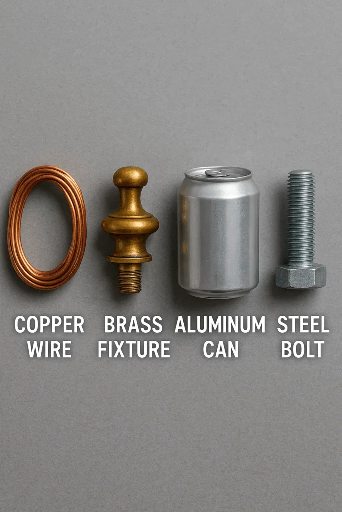 Common scrap metal types