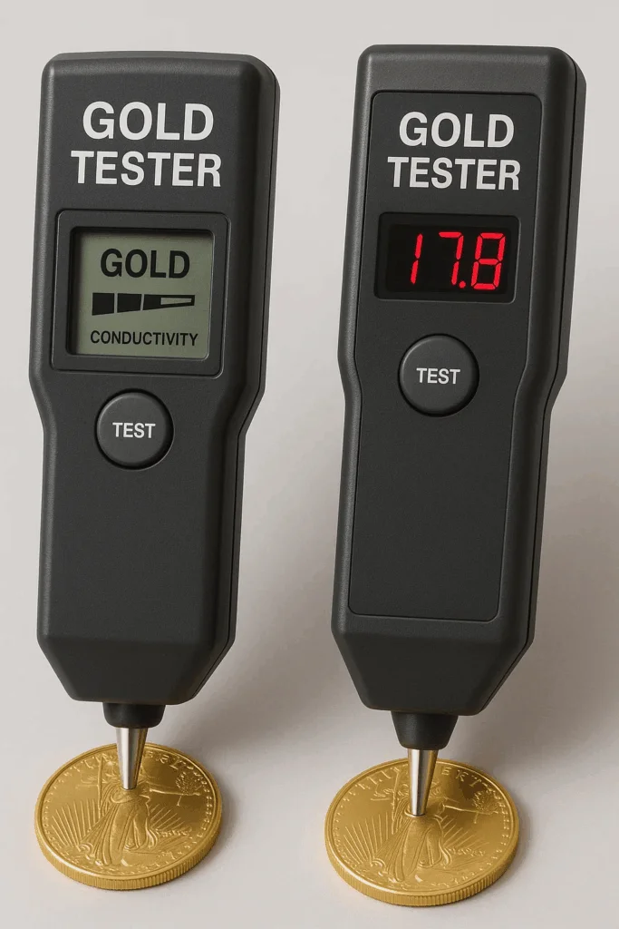 Electronic gold tester